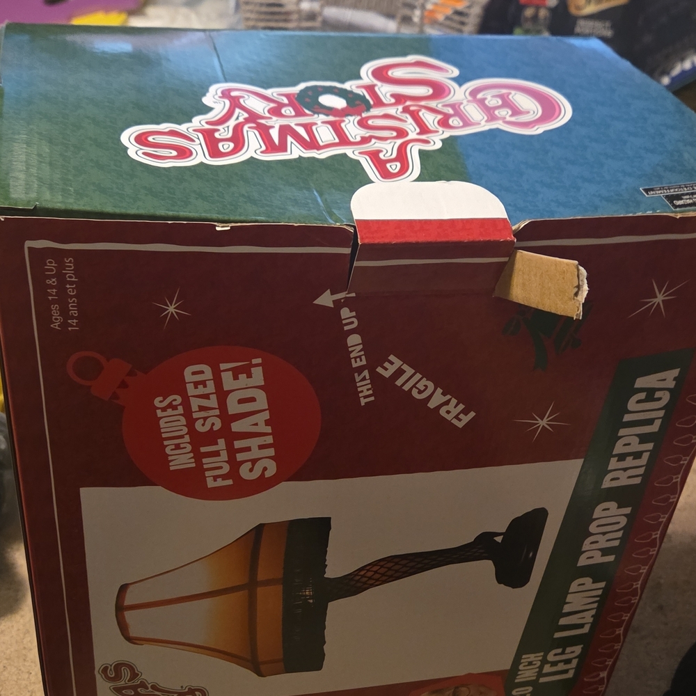 A Christmas Story Leg Lamp Replica - Red/Brown Shade
